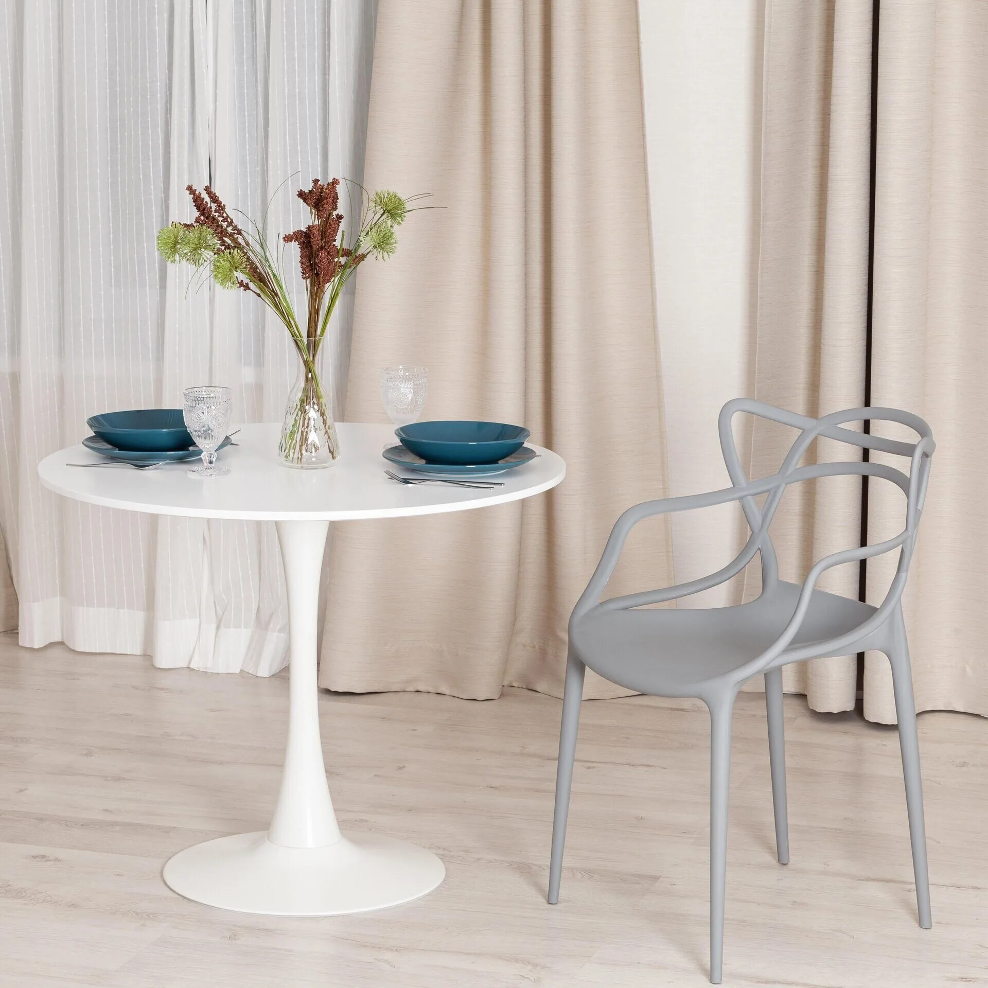 Стул Cat Chair (mod. 028) / 1 шт. в упаковке темно-серый (Dark grey NX-GR-20)_24783.