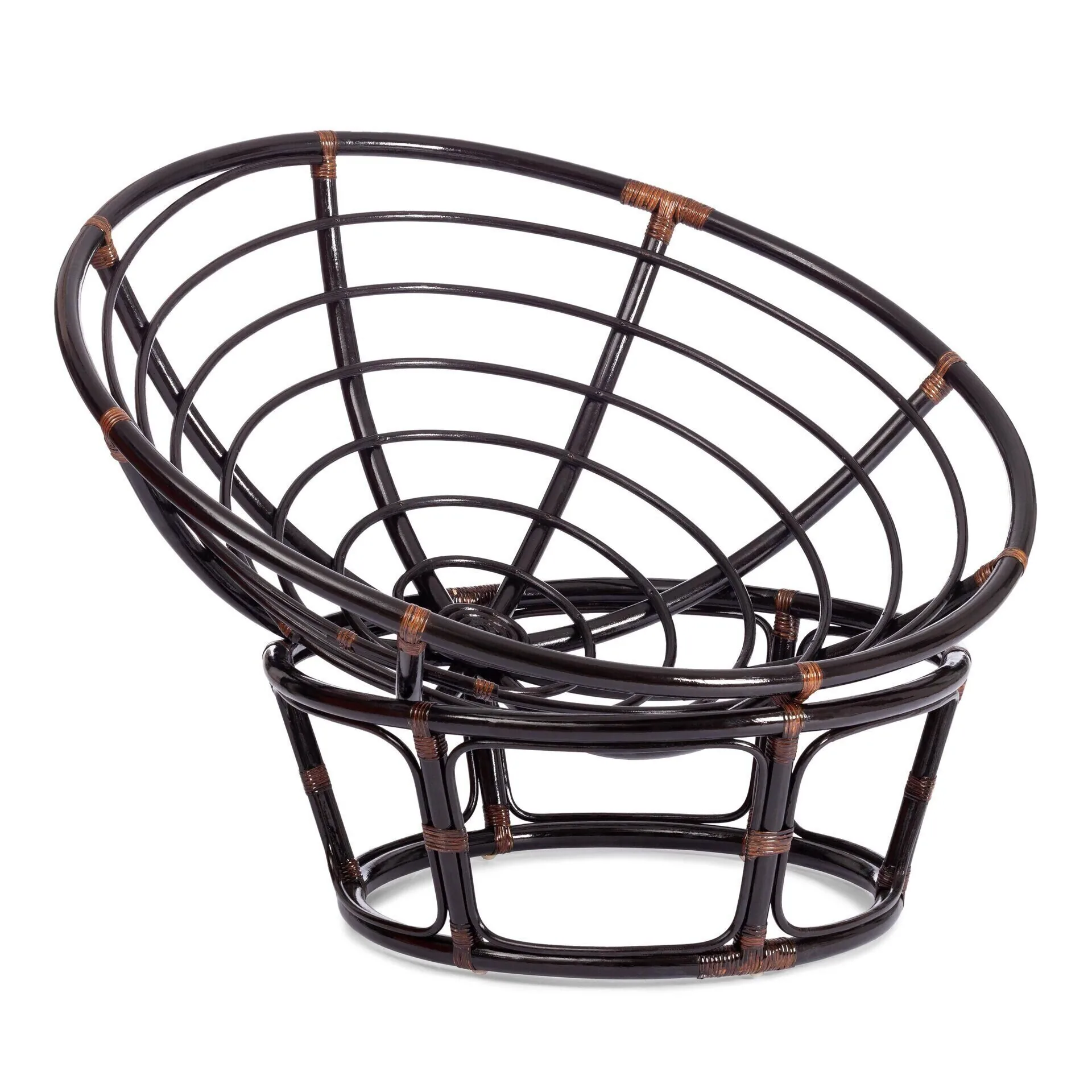 Кресло PAPASAN/ПАПАСАН 23/01 W  /с подушкой/ Antique brown (античный черно-коричневый)_13730.
