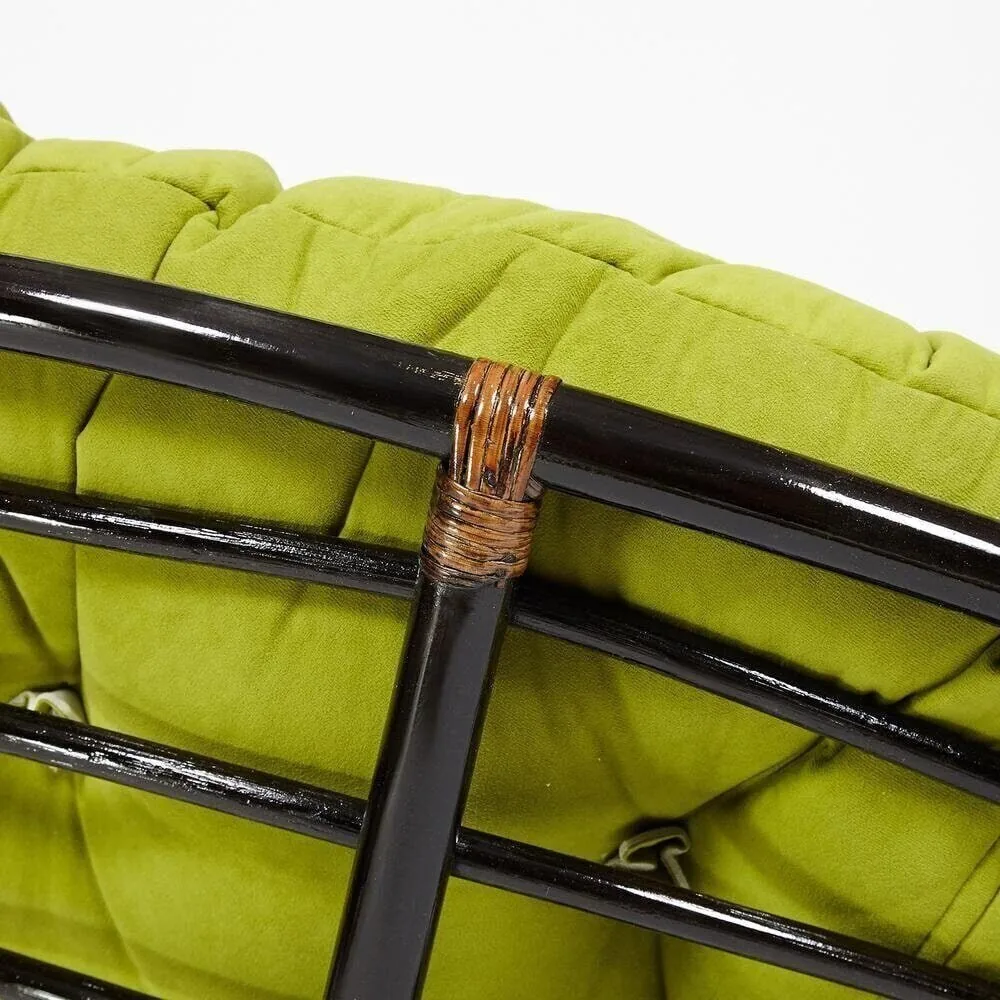 Кресло PAPASAN/ПАПАСАН 23/01 W  /с подушкой/ Antique brown (античный черно-коричневый)_13738.