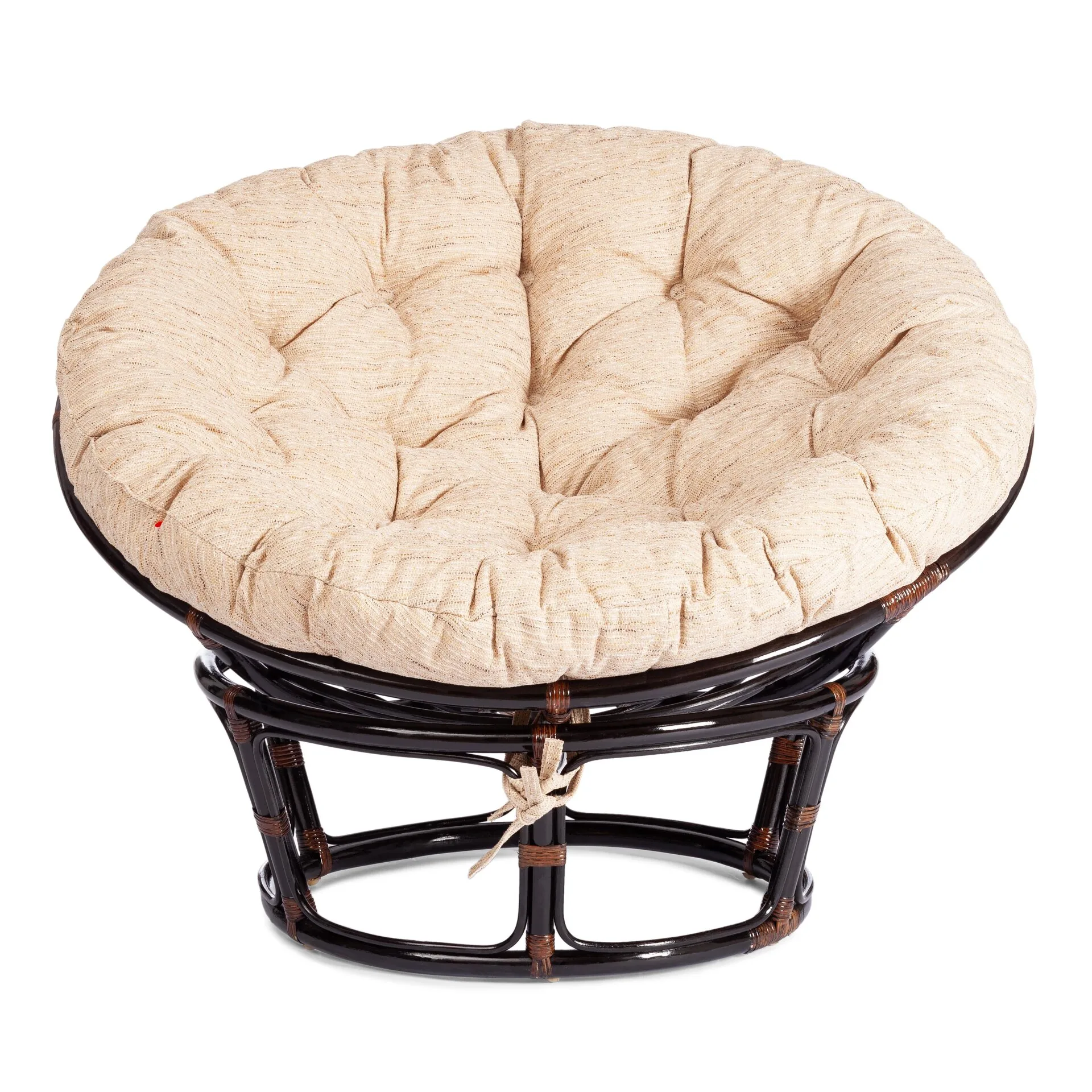 Кресло PAPASAN/ПАПАСАН 23/01 W  /с подушкой/ Antique brown (античный черно-коричневый)_7223.