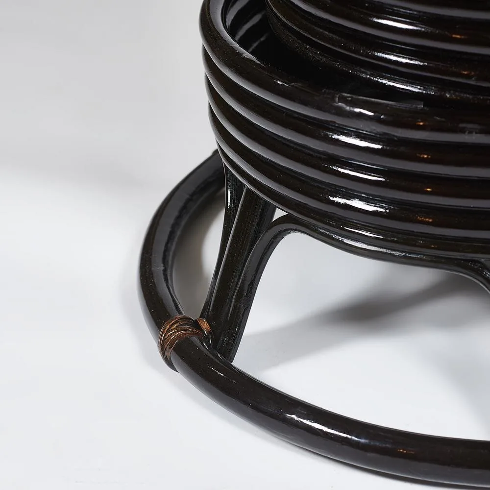 Кресло-качалка PAPASAN/ПАПАСАН w 23/01 B /с подушкой/ Antique brown (античный черно-коричневый)_13750.