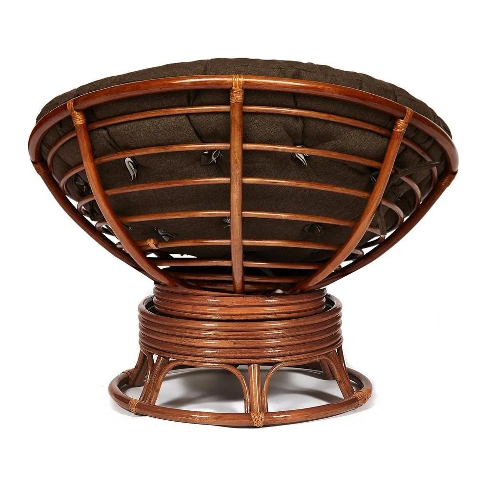 Кресло-качалка PAPASAN/ПАПАСАН w 23/01 B /с подушкой/ Pecan (орех)_13749.