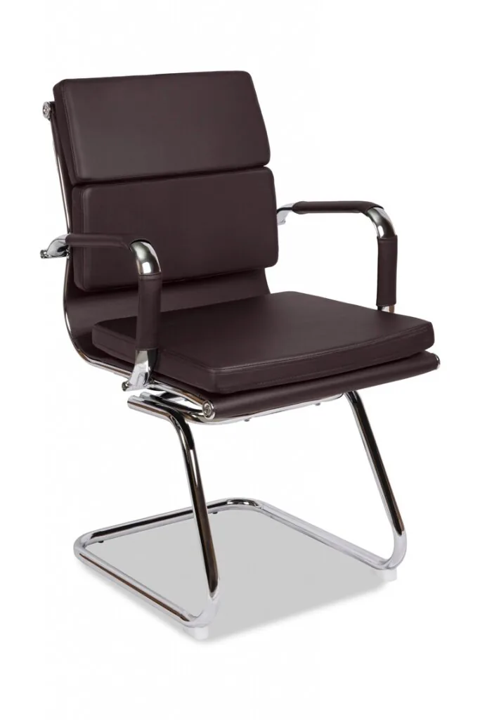 Кресло посетителя College CLG-630 LXH-C Brown коричневый