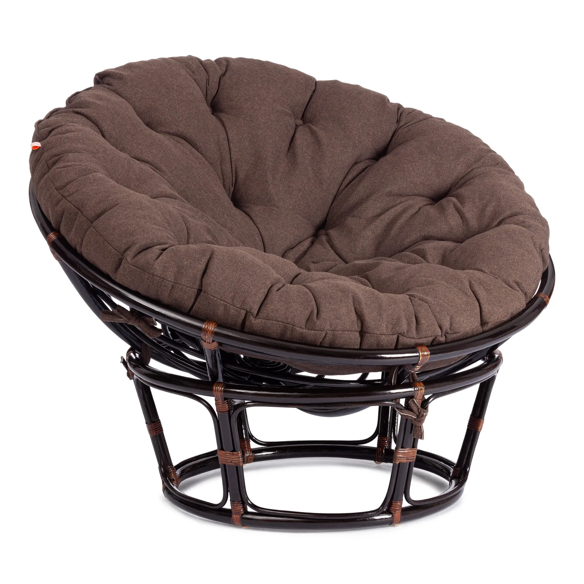 Кресло PAPASAN/ПАПАСАН 23/01 W  /с подушкой/ Antique brown (античный черно-коричневый)_13730.