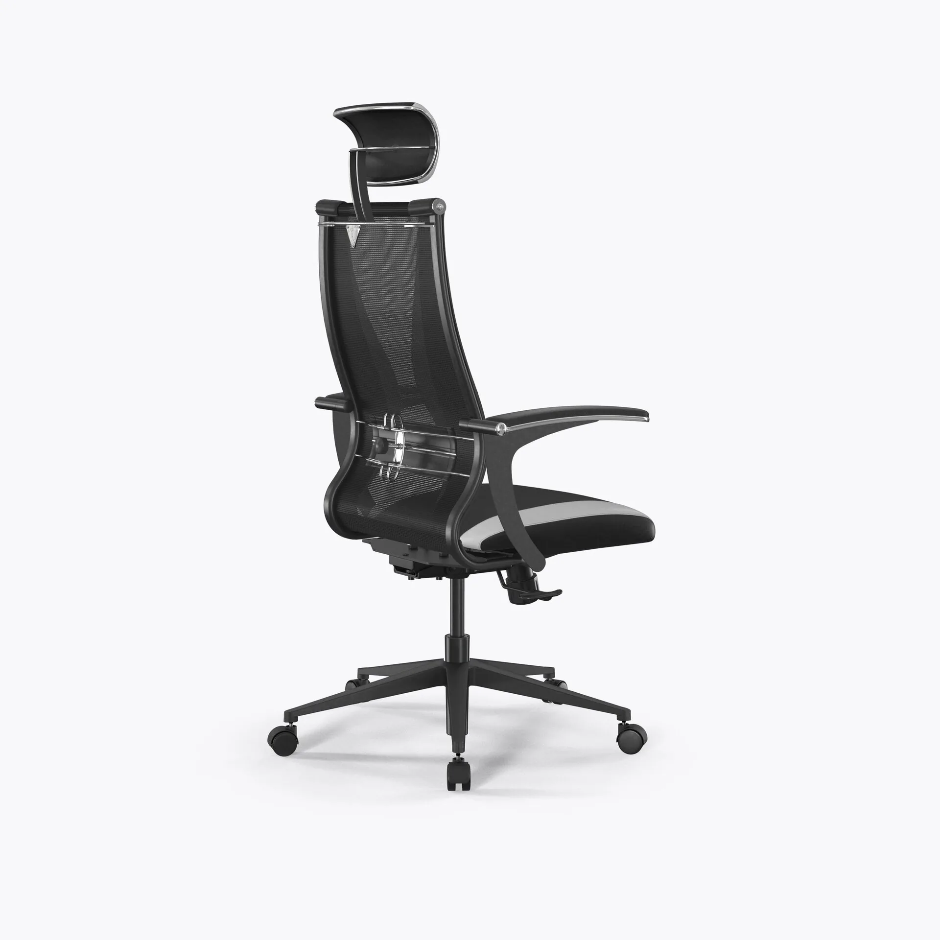 Кресло Метта SynchroSit 10 B2-170U - T+UMF(SY271)+Extra /Kb38/Wh09/U0mL-b/H13mL-Pf-1DF(M20.B11.G19.W02) (Черн-Бел)