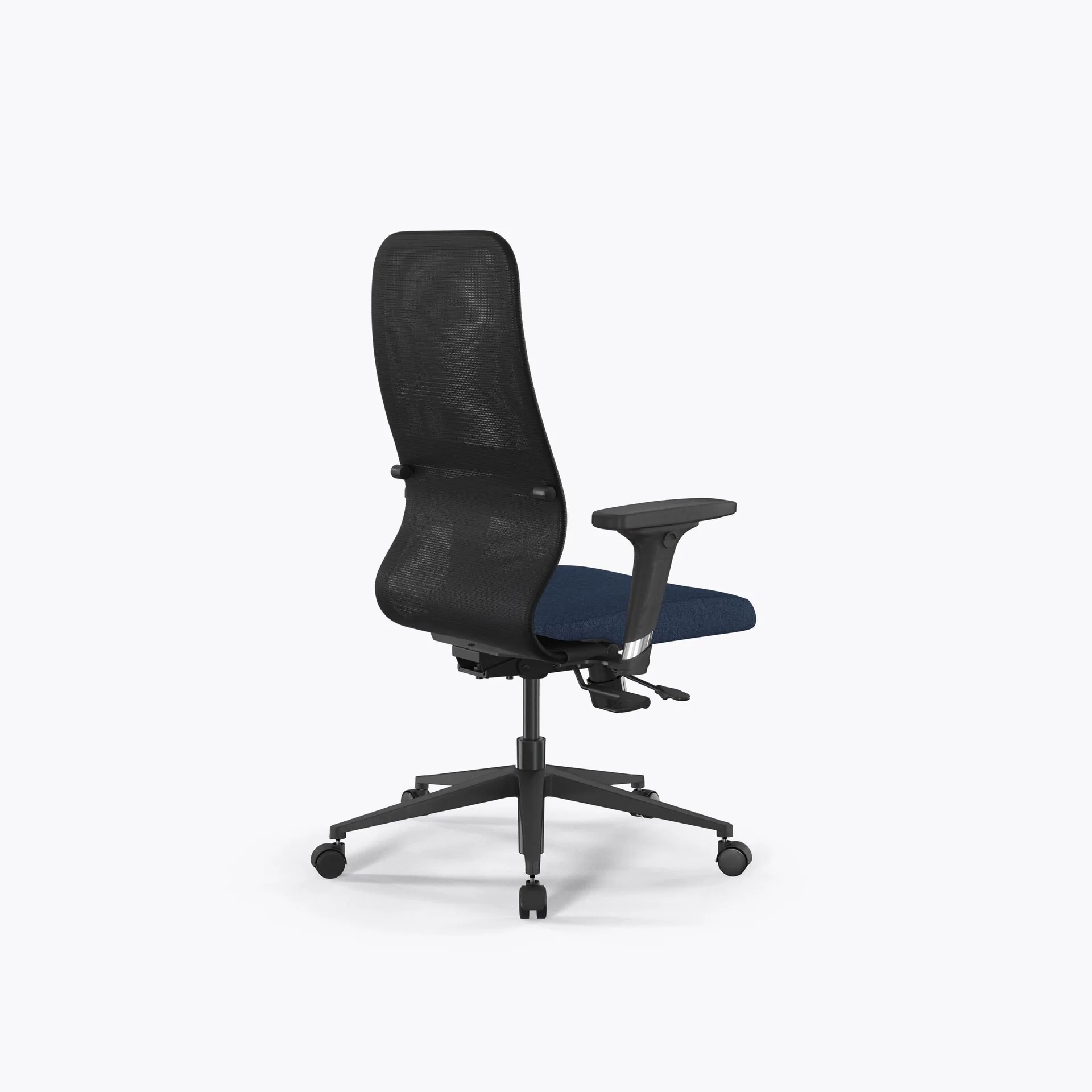 Кресло Метта SynchroSit 8 B2-9D - X2+Bahama /Uh00/Wh12/D02P(M18.B11.G19.W02) (Черный-Синий)