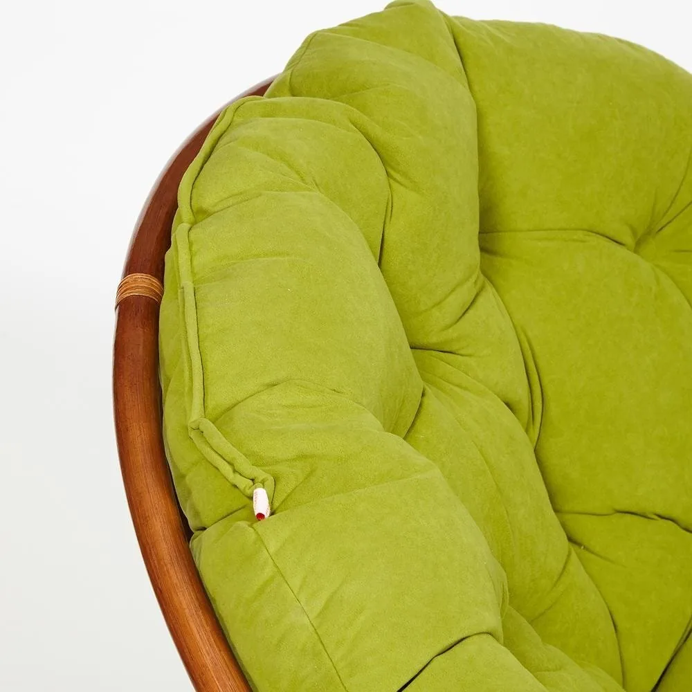 Кресло-качалка PAPASAN/ПАПАСАН w 23/01 B /с подушкой/ Pecan (орех)_13757.