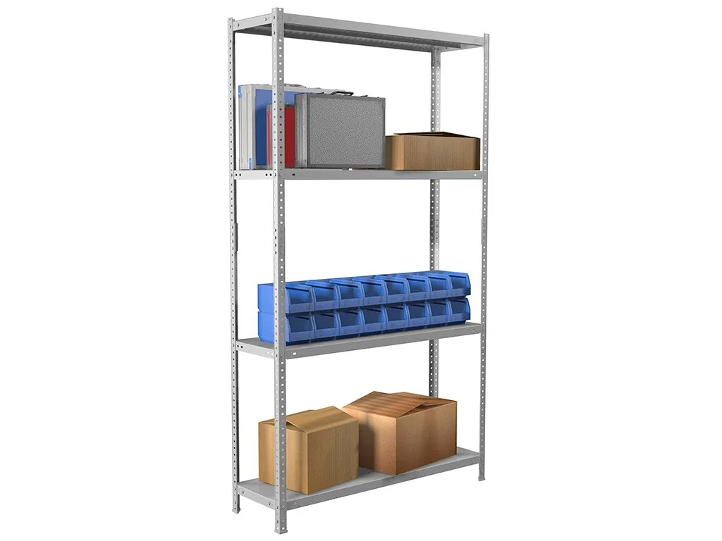 Стеллаж металлический MS Standart 200KD/100x30/4  1000*300*1950h