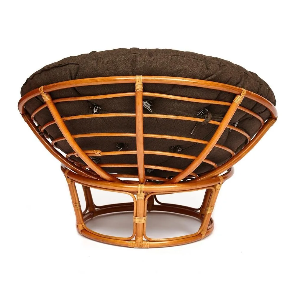 Кресло PAPASAN/ПАПАСАН 23/01 W  /с подушкой/ Cognac (коньяк)_13731.