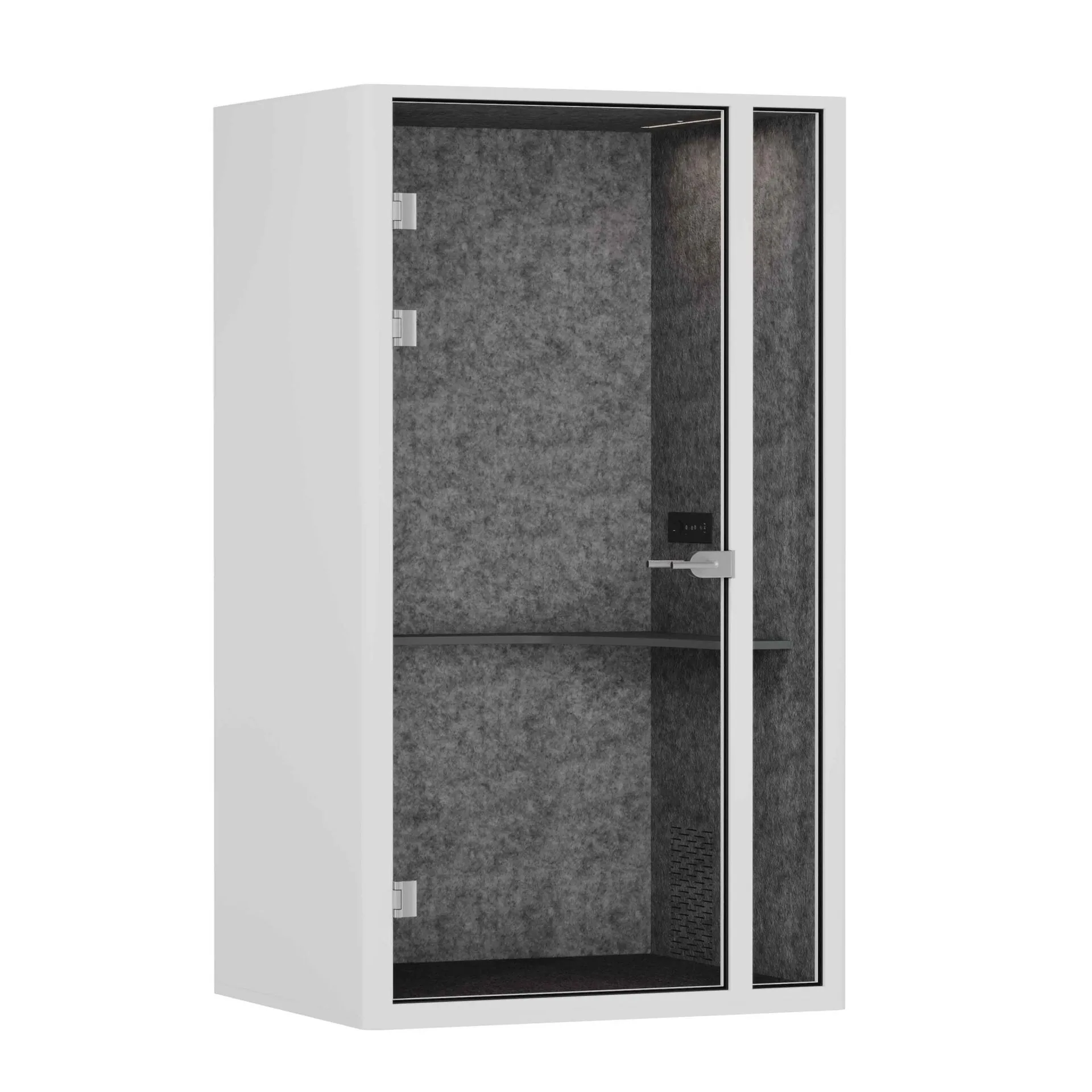 Акустическая кабина SoundCube RV UNO+ з/с-глухая  SDC-1.2-WA-Белый/Морская Галька/Антрацит/Прозрачный/Серый 1300*1070*2278