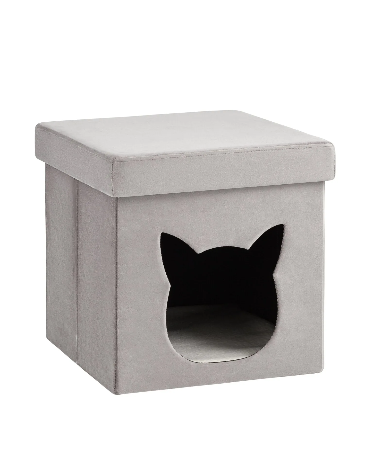 Пуф серый складной с ящиком Store Pet.