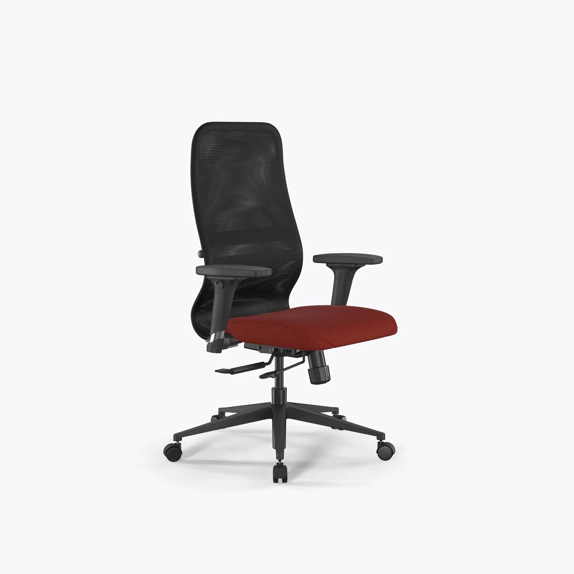 Кресло Метта SynchroSit 8 B2-9D - X2+Bahama /Uh00/Wh12/D02P(M18.B11.G19.W02) (Черный-Красный)