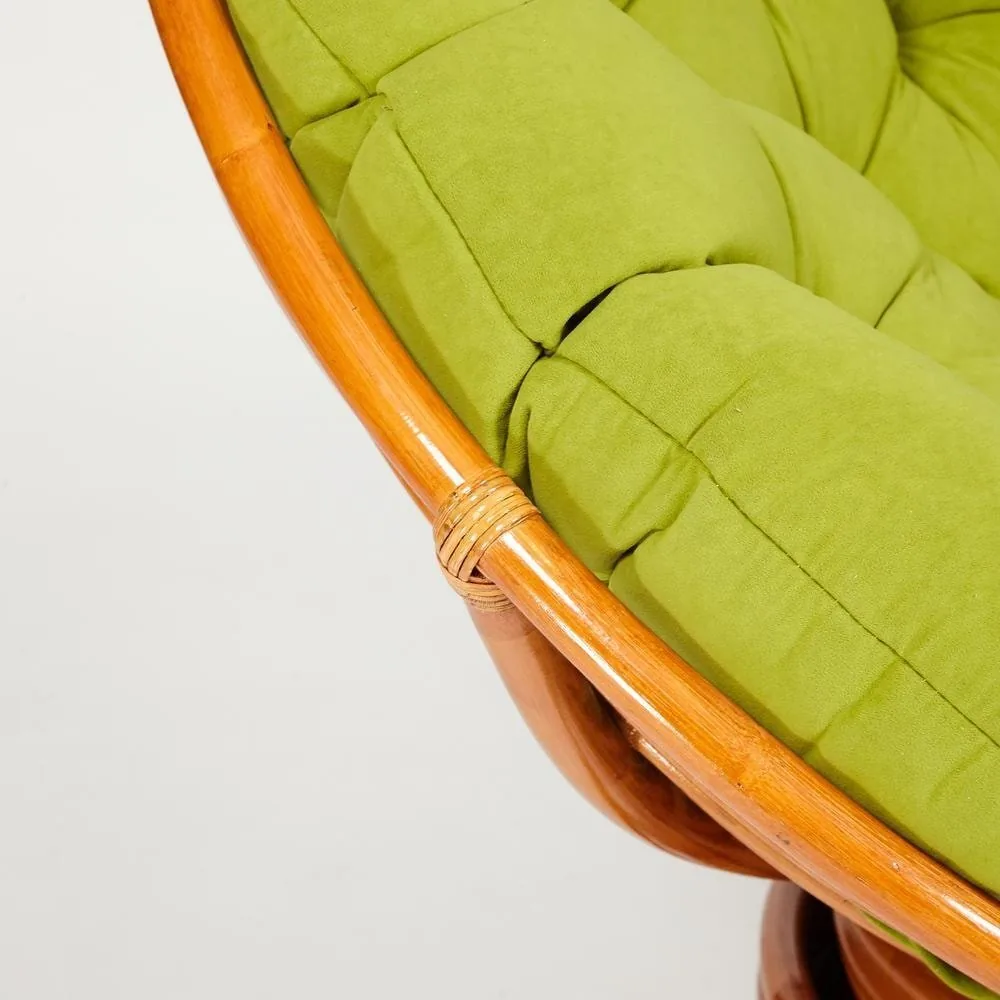 Кресло-качалка PAPASAN/ПАПАСАН w 23/01 B /с подушкой/ Cognac (коньяк)_13755.